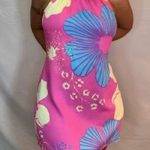 FLORAL MOTIF IN TURQUOISE, PINK & LIGHT YELLOW
